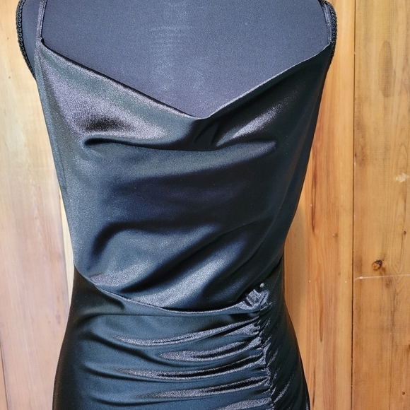 popular 21 Dresses & Skirts - Elegant Black Satin Dress